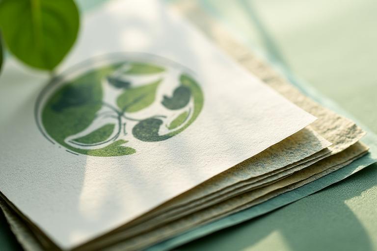 Nachhaltiger Druck mit Recyclingpapier und umweltfreundlichen Farben